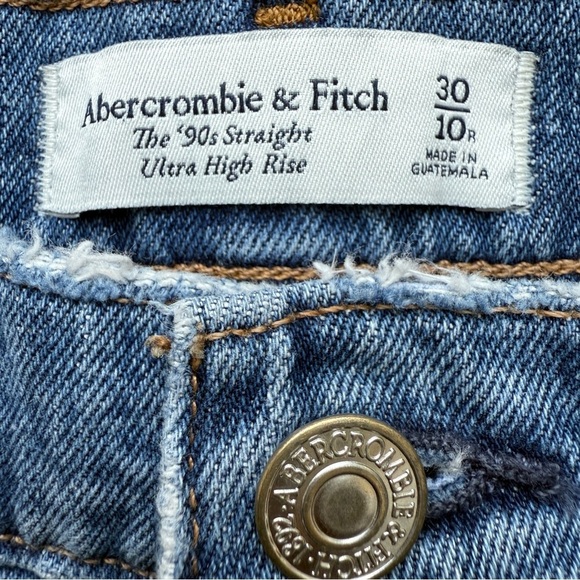Abercrombie & Fitch The 90s Straight Ultra High Rise size 30/10 R - Picture 4 of 7
